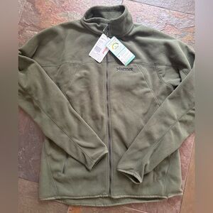 New With Tags Mens Large Marmot Full Zip Pisgah Jacket green orig $106